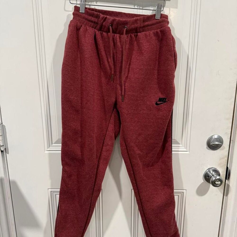 Nike Women's Burgundy and Red Joggers-tracksuits